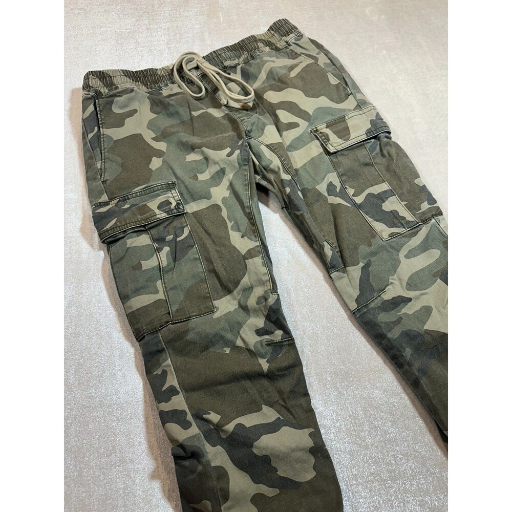 PacSun Los Angeles Camo Cargo Jogger Pants Men’s Small Zip Cuffs Streetwear